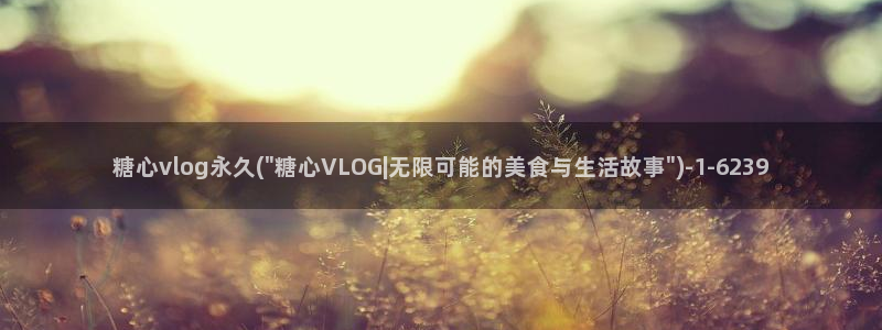 糖心vlog动漫：糖心vlog永久(\